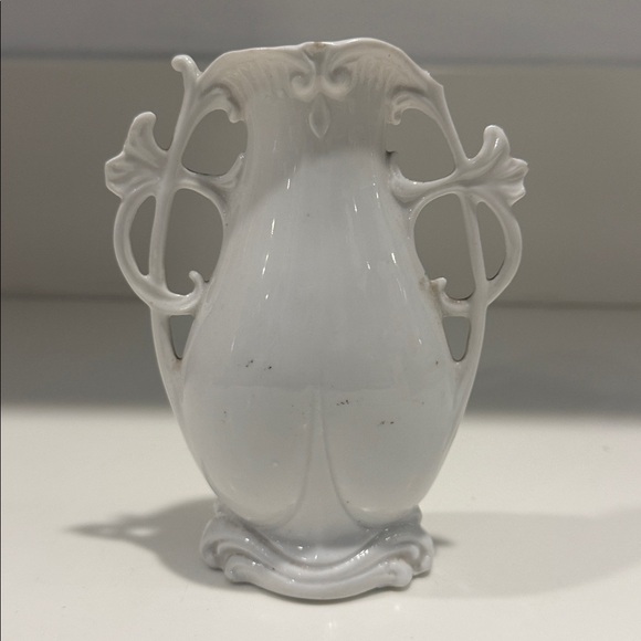 Vintage Decorative Porcelain Bud Vase - Citizens National Bank 24k Gold Accents - Picture 3 of 5